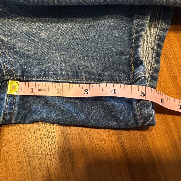 Levi's Two Horse Denim Short Overalls, Medium tone, Size Large - Picture 7 of 8